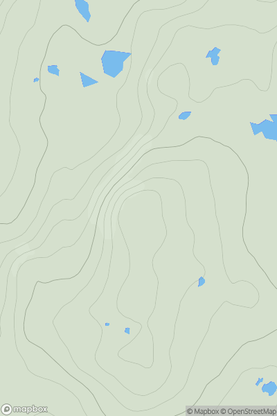 Thumbnail image for Creag Loisgte [Applecross to Achnasheen] showing contour plot for surrounding peak